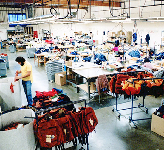 north face manufacturing locations